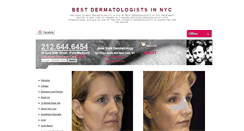Desktop Screenshot of bestdermatologistsinnyc.org