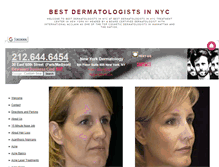 Tablet Screenshot of bestdermatologistsinnyc.org